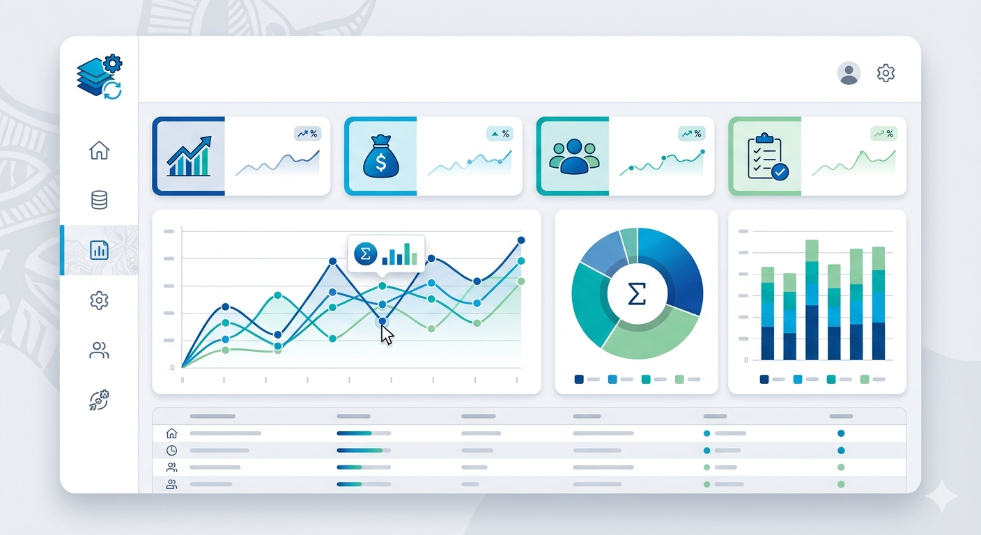 Automated business reporting dashboard