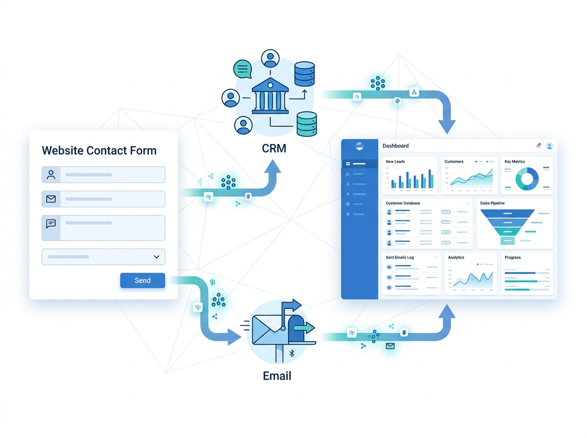 Lead capture automation illustration
